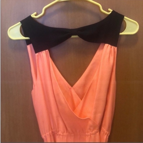 American Eagle Size Small Coral Pink Open Back Dress - Picture 7 of 9